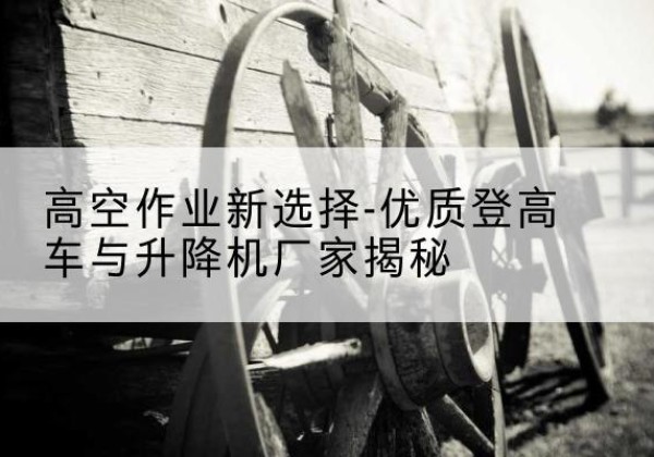 浪卡子登高车厂家-高空作业新选择-优质登高车与升降机厂家揭秘